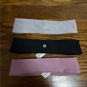 lululemon athletica Women's Headband Set - Black, Pink, Gray